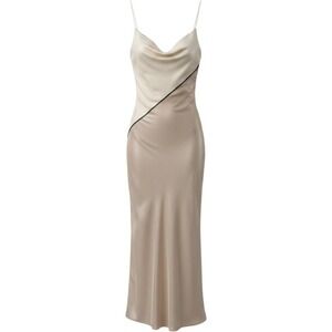 zara metallic thread pleated dress ZARA NEW GOLD LIMITED EDITION METALLIC THREAD V NECK LONG KNIT DRESS SIZE S
